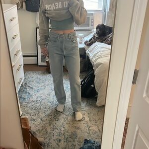Reformation Women's Light Blue Jeans